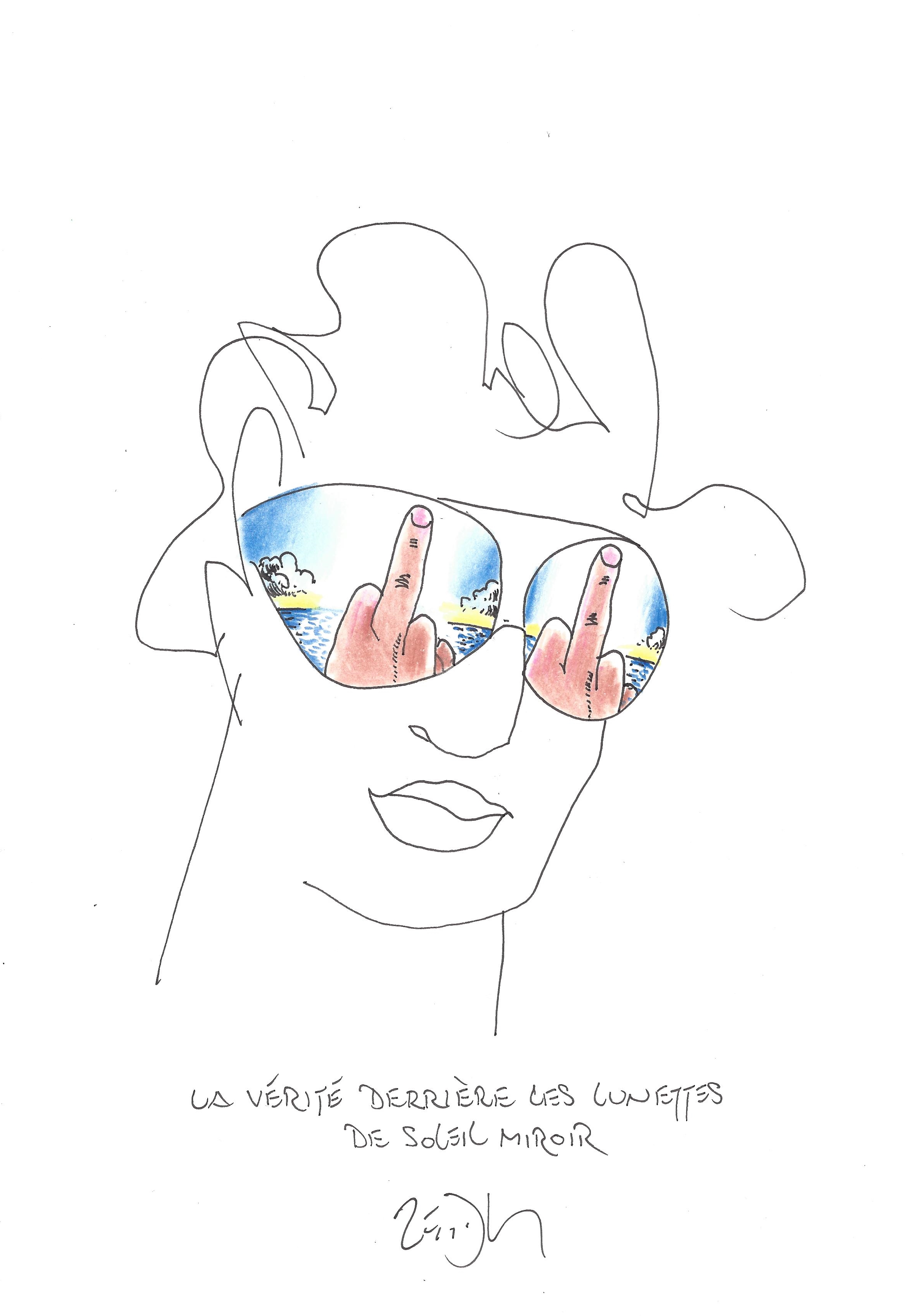 « The truth behind mirrored sunglasses – La vérité derrière les lunettes de soleil miroir »