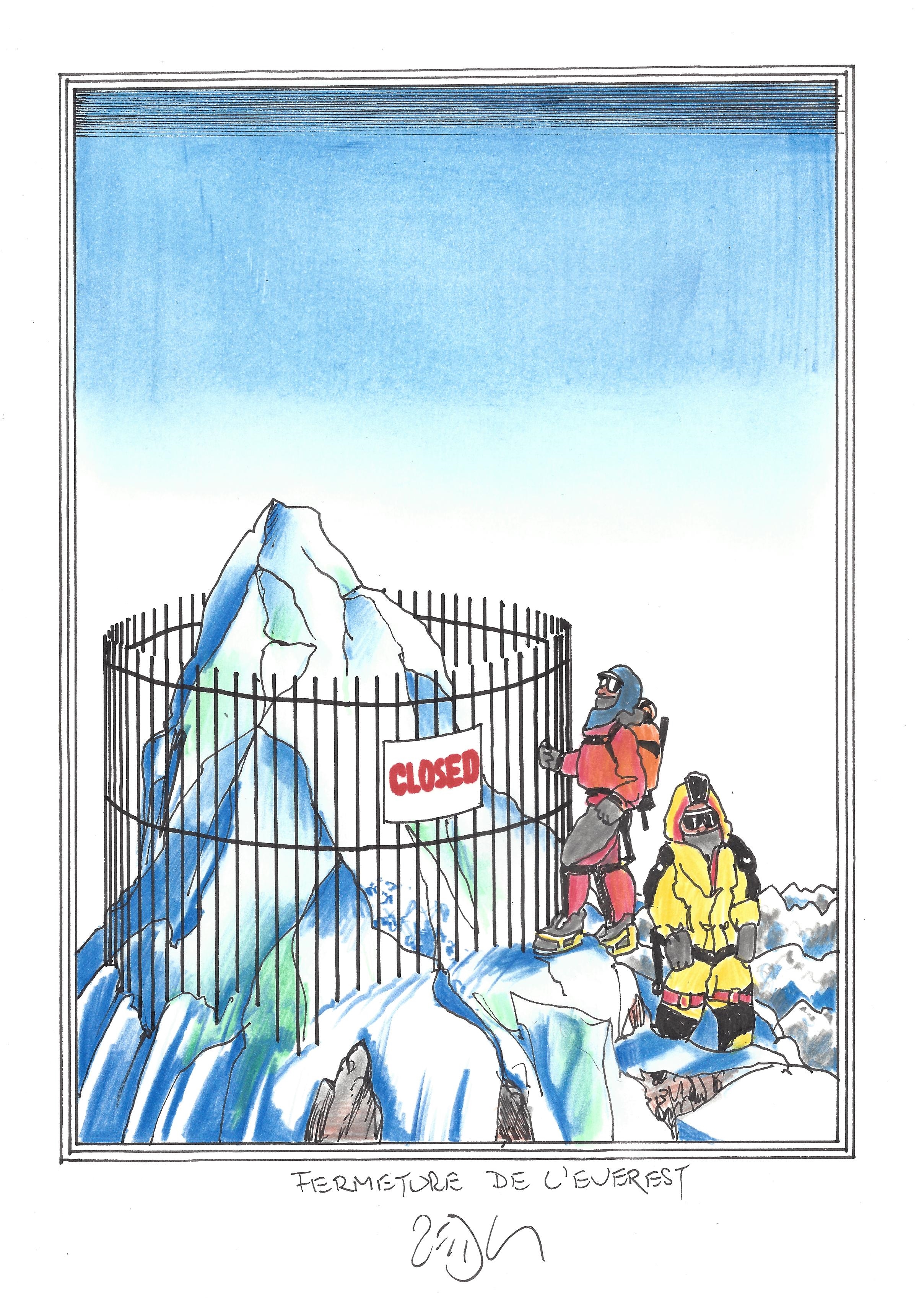 « Everest closure – Fermeture de l’Everest »